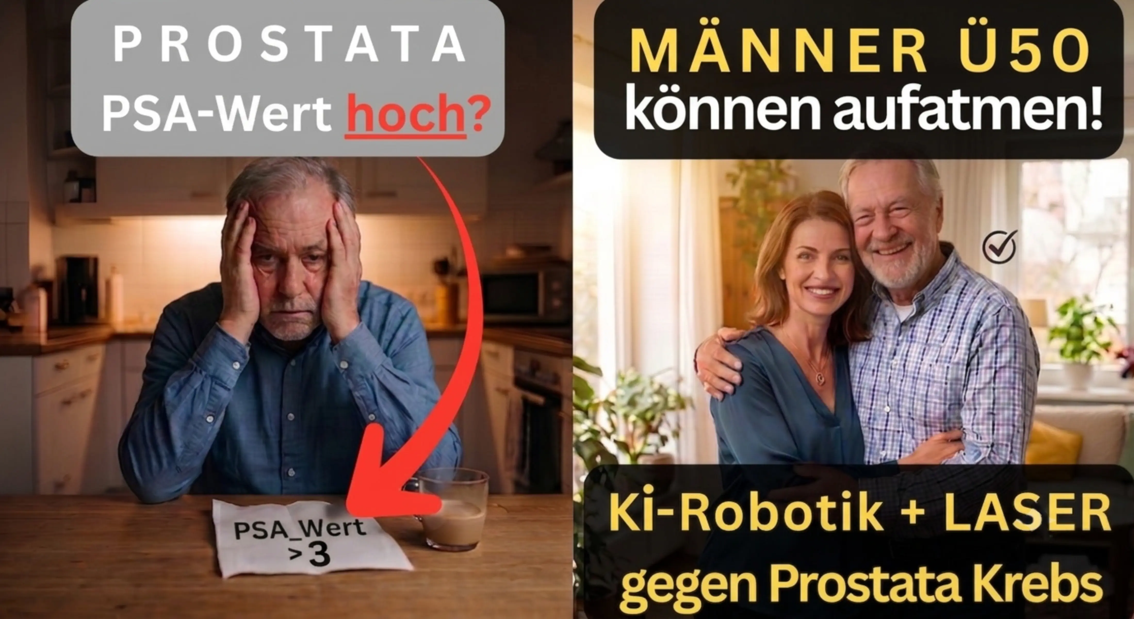 Vorher-Nachher: Belastung und Erleichterung nach der Diagnose